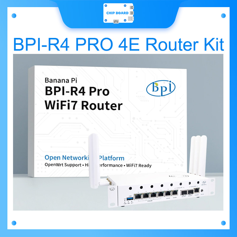 Bananapi Bpi R4 Wifi 7 - Banana Pi BPI-R4 PRO 4E ルーターキット、MediaTek