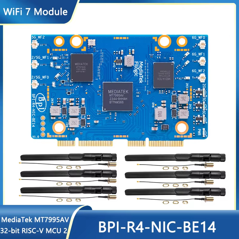 Bananapi Bpi R4 Wifi 7 - Banana Pi BPI-R4-NIC-BE14 WiFi 7モジュール MediaTek