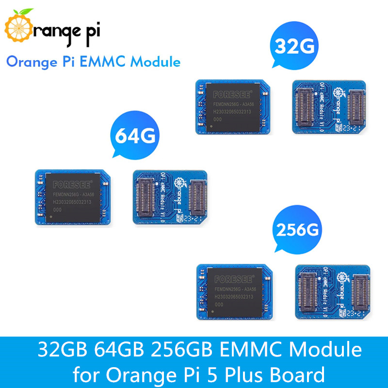 Orange Pi 5 Plus 32Gb - Orange pi 32GB 64GB 256GB emmcモジュール、Orangeパイ5