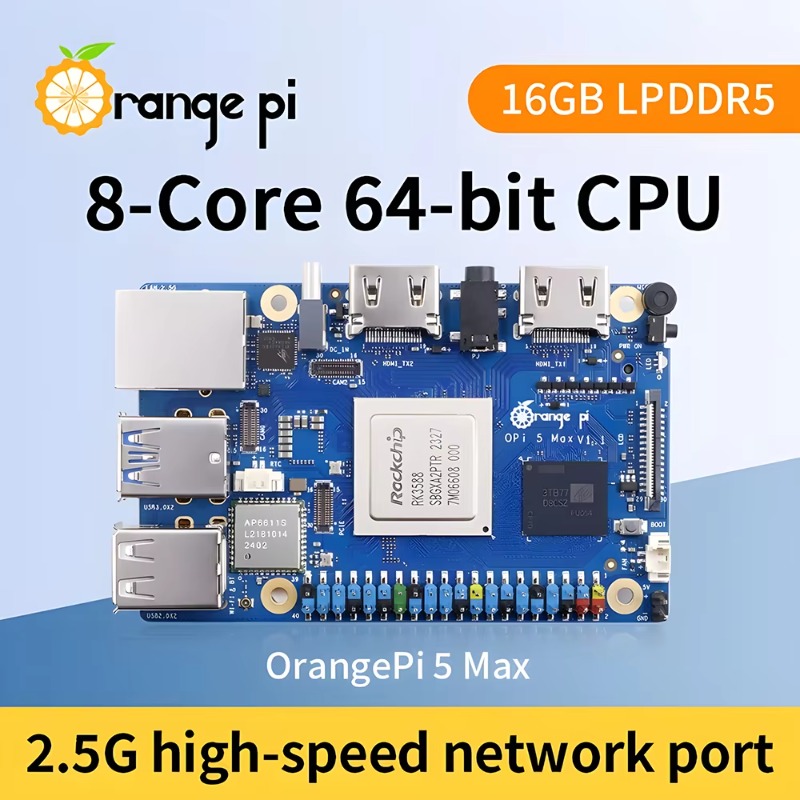 【ホットセール】OEM Orange Pi 5 MAX 16 - Orange Pi 5 Max Rk3588 のレビューと価格