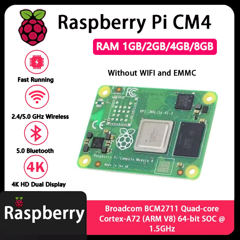 Raspberry Pi CM4 1GB/2GB/4GB/8 - Compute Module 4 32Gb Wifi のレビューと価格