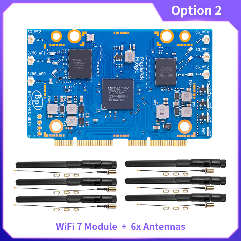 BPI-R4-NIC-BE14 WiFi 7 モジュール M - Bananapi Bpi R4 Wifi 7 のレビューと価格
