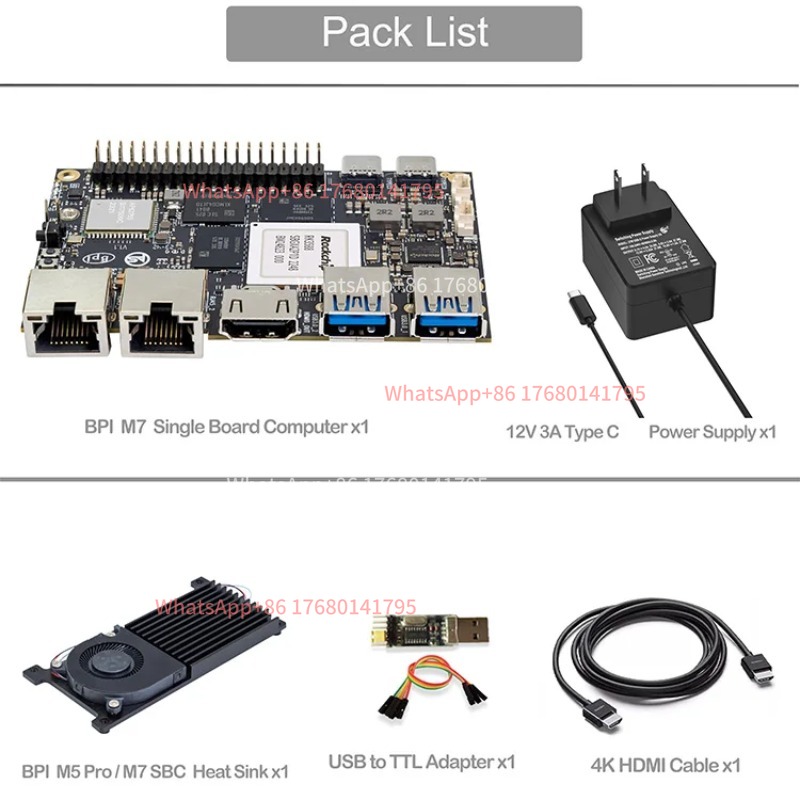 RK3588 シングルボードコンピュータ SBC 8K60  - Banana Pi Bpi M7 Rk3588 のレビューと価格