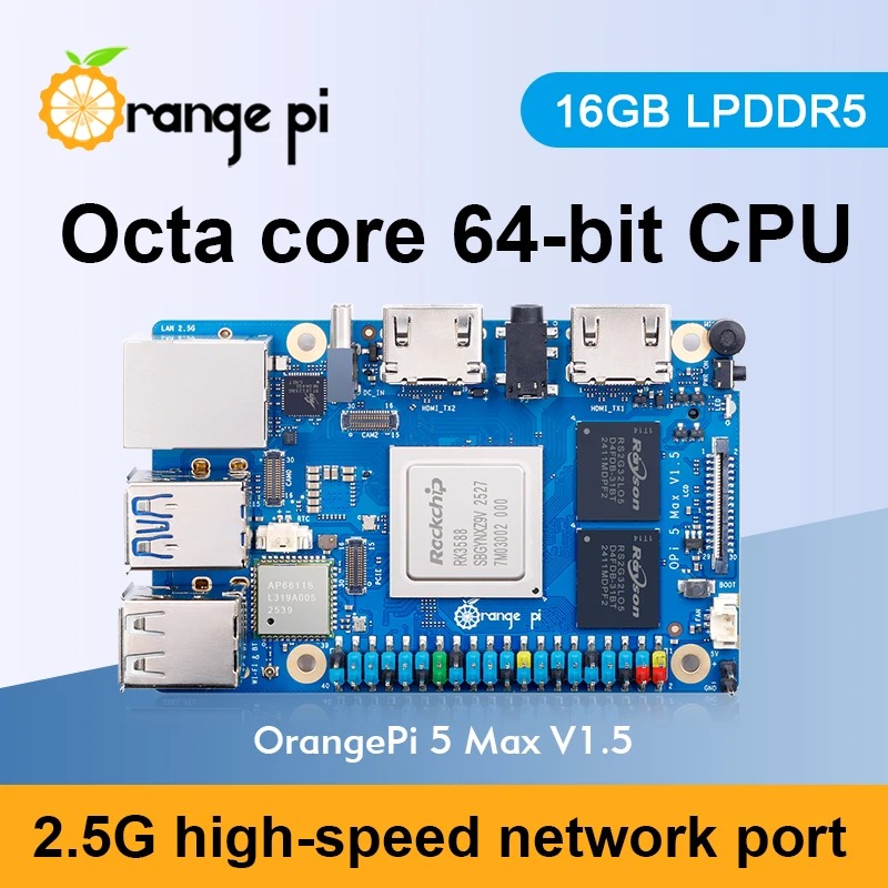 RoRuSOrange Pi 5 Max 16GB V1.5 - Orange Pi 5 Max Rk3588 のレビューと価格