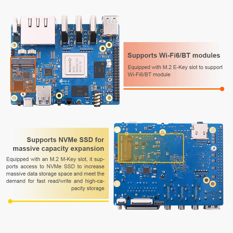 Orange Pi 5 Plus 4/8/16GB RAM  - Rk3588 Mini Pc Board のレビューと価格
