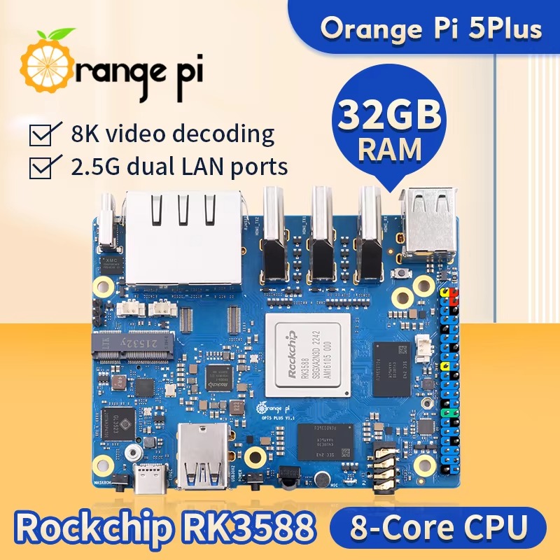 DroMaRockchip シングルボード RK3588 O - Orange Pi 5 Plus 32Gb のレビューと価格